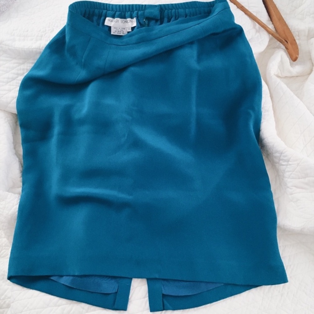 Vintage 100% silk skirt